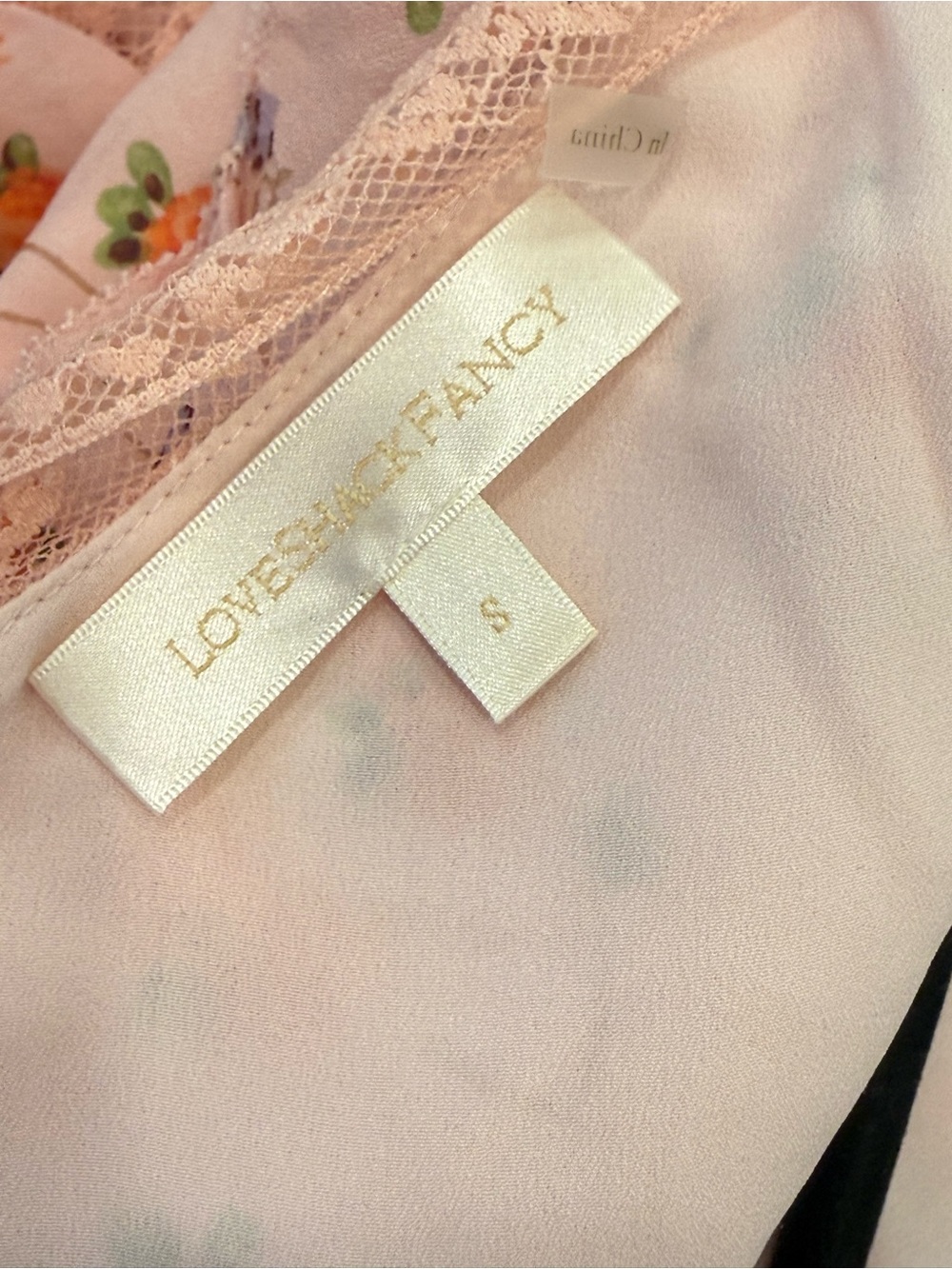 NWOT LoveShackFancy Serima tiered floral lace mini dress - Picture 5 of 5